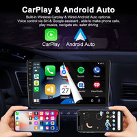 Autoradio Android 9 pouces avec écran QLED 2K, 4G LTE, CarPlay sans fil, prise en charge Android Auto, navigation GPS, sortie vidéo pour appuie-tête, unité centrale