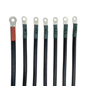 Kabel Sambung Positif Negatif Baterai Forklift Arus Besar Kustom, Konduktor Aluminium Berisolasi PVC 12V Untuk Penggunaan Otomotif - Product Image 3