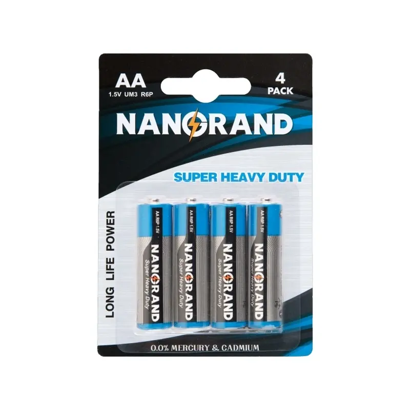 Nanguang Carbon Zink 1.5V Batterij R6 Aa Um3 Droge Batterijen Voor Speelgoed