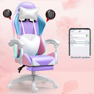 <strong>Gaming</strong> <strong>Chai</strong> RGB Light Gamer Sillas Cute Girls Bedroom Live Computer Chair With Speaker Fashion Home Lift Reclining Chair <strong>Gaming</strong> - Product Image 2