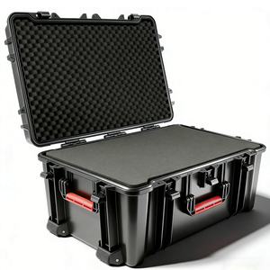 OEM ODM IP67 XL Large Size Customized EVA Foam Inside Hard <strong>ABS</strong> Plastic Tools Equipment Flight Carry <strong>Case</strong> with Trolley and Wheels - Product Image 1
