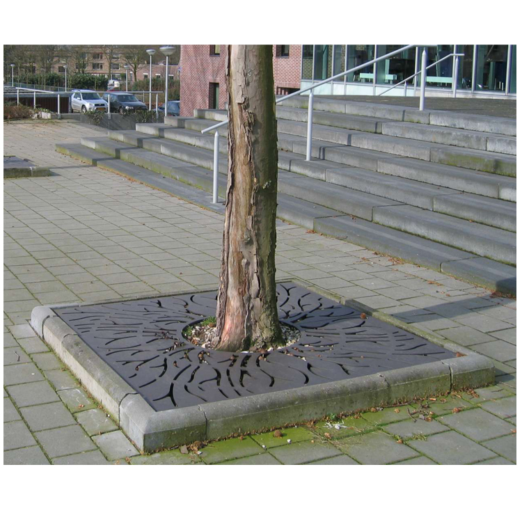 high quality Tree Pool Perforated Strainer Steel Grating