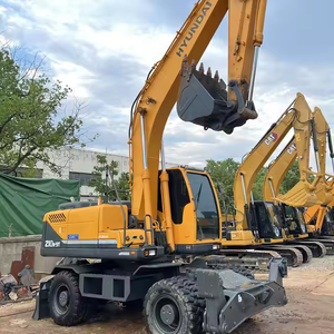 Grande machine de performance Excavatrice sur pneus HYUNDAI 210W-7 210W-9 Excavatrice coréenne originale de seconde main de 21 tonnes en stock - Product Image 1