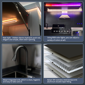 <span class=keywords><strong>Modular</strong></span> Pod với thời tiết bao vây và thép không gỉ BBQ Ngoài Trời nhà bếp đổ - Product Image 4