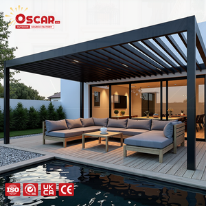 Pérgola para Techo de Jardín con <span class=keywords><strong>Aislamiento</strong></span> Térmico y Resistencia al Viento, Ideal para Jardín, Patio y Piscina en Regiones Europeas - Product Image 1