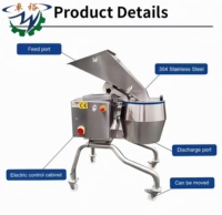 Industriële aardappelchipsmachine met motor & motorblok, 304 roestvrij staal, hoge snelheid aardappelsnijder voor fruit & groenten