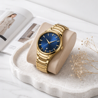Montre à quartz pour homme de luxe sur mesure OEM, boîtier en alliage, étanche 3ATM, mouvement japonais, vente en gros d'usine