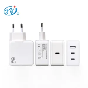 OEM Foldable EU Plug Gan PD 165W Fast Travel Charger Multifunction 1 USB 2 Type C Usb-c Wall Charger For Macbook Phone