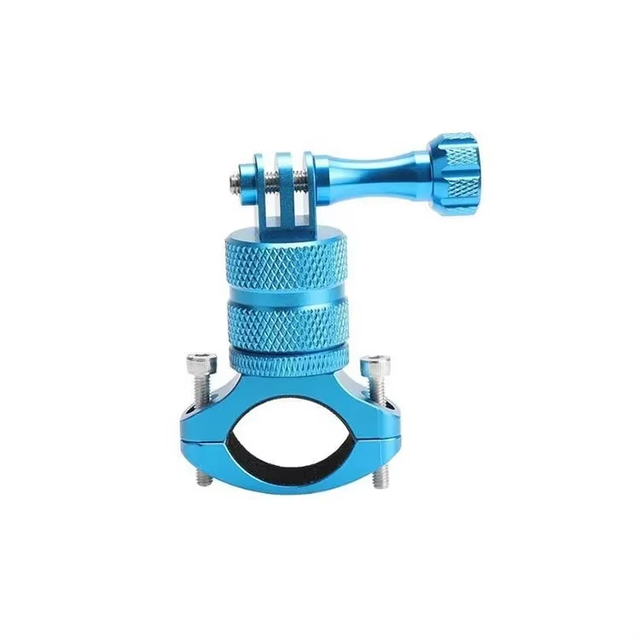 Universal 360 Degree Anodized Aluminium Alloy Stainless Steel CNC Machined Bicycle Motorcycle Handlebar Mount Phone Holder Clamp