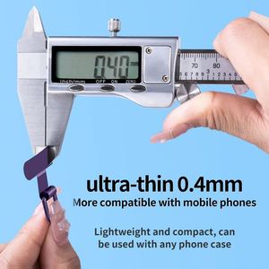 Ultra-Thin Mini Stainless Steel <b>Phone</b> Accessories Kit Lanyard Pad Silent Hole Clip Metal Back Sticker and Side Hanging Connector - Product Image 5