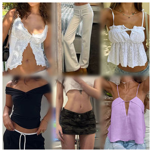 Inventario de ropa al por mayor de fábrica mezclado con ropa de mujer usada, ropa enviada al azar vestido de mujer de buena calidad - Product Image 2