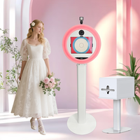 Expédition rapide : Anneau lumineux LED RGB multi-modes pour iPad Roamer, alimentation double (batterie DC), télécommande, idéal pour les mariages
