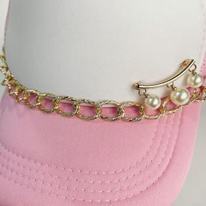 थोक स्टाइलिश स्पोर्टी एल्यूमीनियम सजावटी जाल बेसबॉल ट्रक टोपी चेन सामान महिलाओं के लिए हैंडमेड नायलॉन - Product Image 3