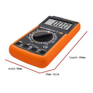 DT9205A Electrician High Electronic Multimeter <b>Digital</b> Universal Meter Anti-burn With Automatic Shutdown - Product Image 2