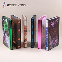 Pencetakan Novel Hardcover Mewah dengan Tepi Berlapis, Dust Jacket, dan Pita untuk Penulis dan Penerbit OEM