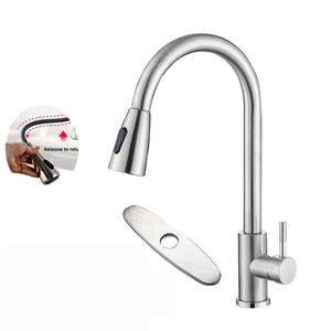 Rubinetto estraibile 304 lavello a leva singola in acciaio inox rubinetto per lavello estraibile - Product Image 1