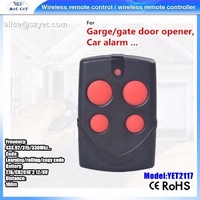 YET2117 Télécommande sans fil étanche ABS 4 boutons Code d'apprentissage Clone Code porte-clés pour porte de Garage
