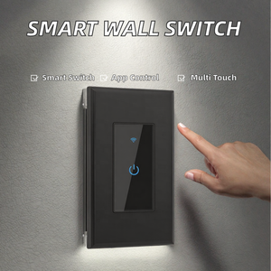 Sakelar Lampu Dinding Pintar Wi-Fi 4 <span class=keywords><strong>Gang</strong></span> 10A Tahan Air Tahan Lama PC <span class=keywords><strong>Single</strong></span> Pole 2024 untuk Otomatisasi Rumah Abongl - Product Image 2