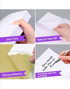 4 "* 3.33" địa chỉ nhãn 6 lên địa chỉ vận chuyển nhãn cho FBA SKU nhãn mã vạch cho máy in phun/Máy in laser tự dính A4 dán - Product Image 3