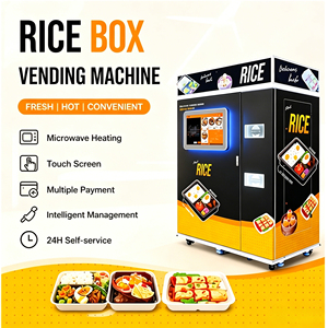 Máquina Expendedora Inteligente de Comidas Calientes, Servicio Automático 24h, Dispensador de Comida en Caja, Calentamiento por Microondas, Máquina Expendedora de Arroz - Product Image 2