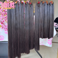 Mechones de Cabello Vietnamita Virgen Crudo, Grado 12A al por Mayor, Mechones con Cutícula Alineada, Super Doble Trama, 100% Cabello Vietnamita Virgen Crudo