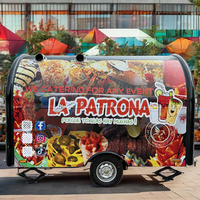 Chariot de Rue Multifonctionnel Mobile pour Hot-Dogs, Snack et Restauration Rapide, Camion Remorque