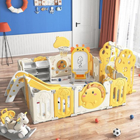 VSUCH Aire de jeux gonflable intérieure pour enfants, avec toboggans et parc de jeu, mobilier pour fêtes d'anniversaire, idéal pour la maison et les cafés pour enfants, vente en gros