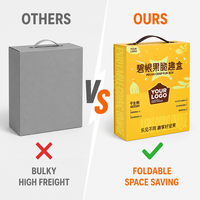 Boîte Cadeau Noix de Pécan Jaune Orange Impression Personnalisée Écologique Qualité Alimentaire Service de Conception Emballage Luxe pour Noix Usine OEM