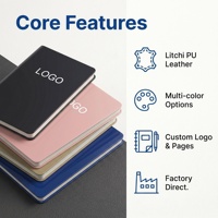 Cuaderno Personalizable A5 de Cuero PU con Etiqueta Privada para Empresas