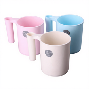 NUOVO CREATIVO Bicchiere in Plastica Multiuso con Manico per il <span class=keywords><strong>Bagno</strong></span>, Ideale per il Ritorno a Scuola - Product Image 1