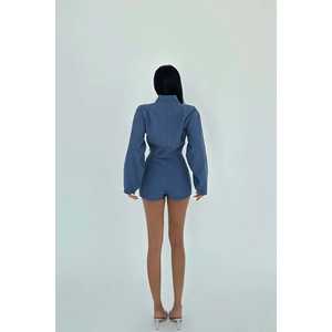 Conjunto de Shorts Indigo para Mujer - Elegantes Monos y Trajes Cortos - Product Image 1