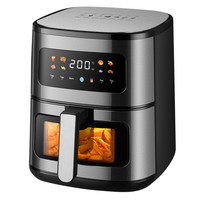 Friteuse à air numérique à écran tactile, grande capacité 8 litres, four intelligent avec fenêtre de visualisation – Offre spéciale