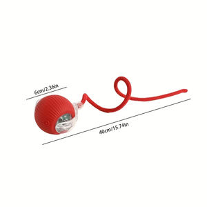 Jouet interactif pour chats et chiens LM Eco-Friendly Cute Automatic Rolling Ball Tail, balle intelligente rechargeable pour animaux de compagnie - Product Image 3
