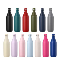 Sans BPA 20oz flacon isolé sous vide bouteille d'eau en acier inoxydable Sports de plein air bouilloire pour sports de plein air gobelets de gymnastique