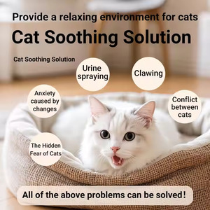 Diffuseur OEM 1 + 2 recharges Diffuseur de phéromones pour <span class=keywords><strong>chat</strong></span> pour un soulagement apaisant Produits pour animaux domestiques pour aider les chats à rester plus détendus - Product Image 4