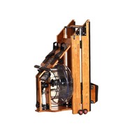 Máquina de remo doméstica y comercial, de interior, aeróbica, abdominal, de madera, silenciosa, de doble pista, plegable, con resistencia al agua