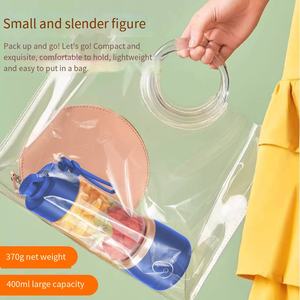 Nouveau style TikTok – Mixeur portable sans fil 400 ml avec 10 lames, recharge USB, pour usage domestique et extérieur, idéal pour camping-car - Product Image 4