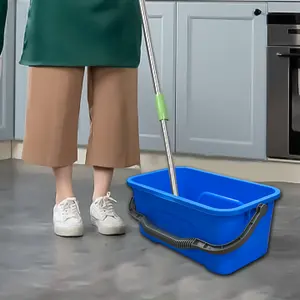 Professionele Heavy-Duty Rechthoekige Wisser Schoonmaken Wassen 12L Mop Emmer 3Gallons Met Ergonomisch Handvat