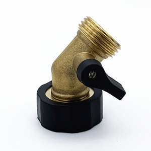 Válvula de codo de latón para manguera de jardín, rosca de 1/2 pulgada, para irrigación, conector de agua duradero - Product Image 2