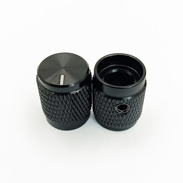 Customized Size Aluminum Anodized Screw Knob 12x15 Rotary Potentiometer