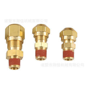 Xiangjia Machinery Brass External Thread Connector DOT Air Brake Fittings Pneumatic Industry Use - Product Image 3