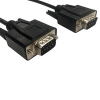 Cable Serial RS232 de 6 Pies, DB9 Macho a DB9 Macho, Cable de Módem Nulo