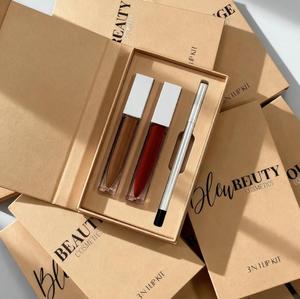 Waterproof Lipliner LipGloss Combo 3 Piece Vegan <strong>Lip</strong> Combo <strong>Set</strong> Private Label Matte Lipstick LipLiner <strong>Lip</strong> <strong>Gloss</strong> 3 in 1 <strong>Lip</strong> Kits - Product Image 2