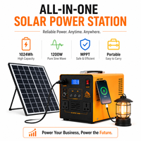 Station d'alimentation portable Felicitysolar LiFePO4 1 kWh, alimentation solaire/réseau double, silencieuse, écologique, pour la maison et le camping