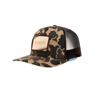 Casquettes Trucker Snapback Unisexe de Haute Qualité 2026 XNKY OEM Marron Oxford Dobby Camouflage Maille Brodé 6 Panneaux avec Logo Personnalisé