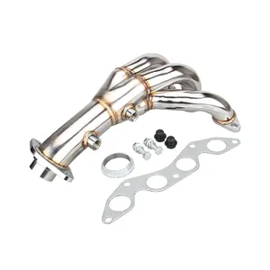 RiAiCiING Stainless Steel Exhaust Manifold For Honda Civic 01-05 Dx/Lx Em/Es d17a Corrosion-Resistant Steel Tailpipe EH28078