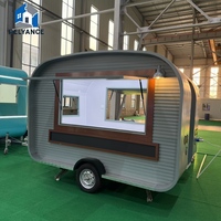 Remorque de luxe de haute qualité avec cuisine complète et fenêtres à vendre pour entreprise de restauration rapide (burgers, BBQ, café)