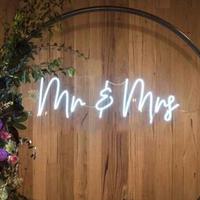 Lettres décoratives 3D personnalisées pour mariage, enseigne néon LED flexible en PVC, extérieur/intérieur, voiture, 22 couleurs, enseigne néon, garantie 2 ans