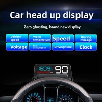 Affichage tête haute LED OBD2 C500 pour tableau de bord de voiture - Ordinateur de bord portable haute définition