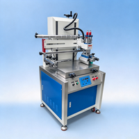 Machine d'impression sérigraphique à plat automatique, pneumatique, compacte, haute vitesse, pour étiquettes, t-shirts, ballons en latex, plastique